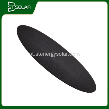 Painel solar flexível oval